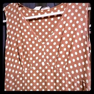 DKNY Polk-A-Dot Maxi Dress